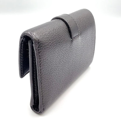 Loewe Vertical Wallet Small Trifold Leather Black Silver — view 2