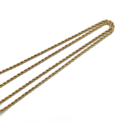 Dior Faux Pearl Line Stone Gold Necklace — view 6