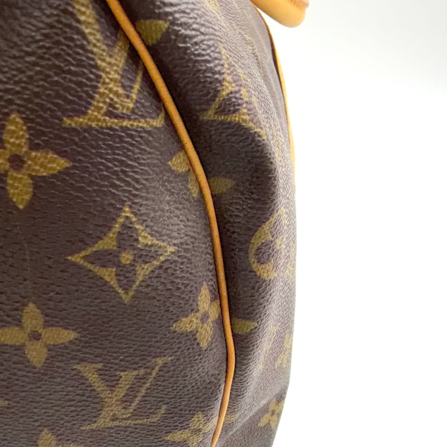 Louis Vuitton Keepall Bandouliere 50 Monogram Leather Brown Boston Bag Gold — view 6