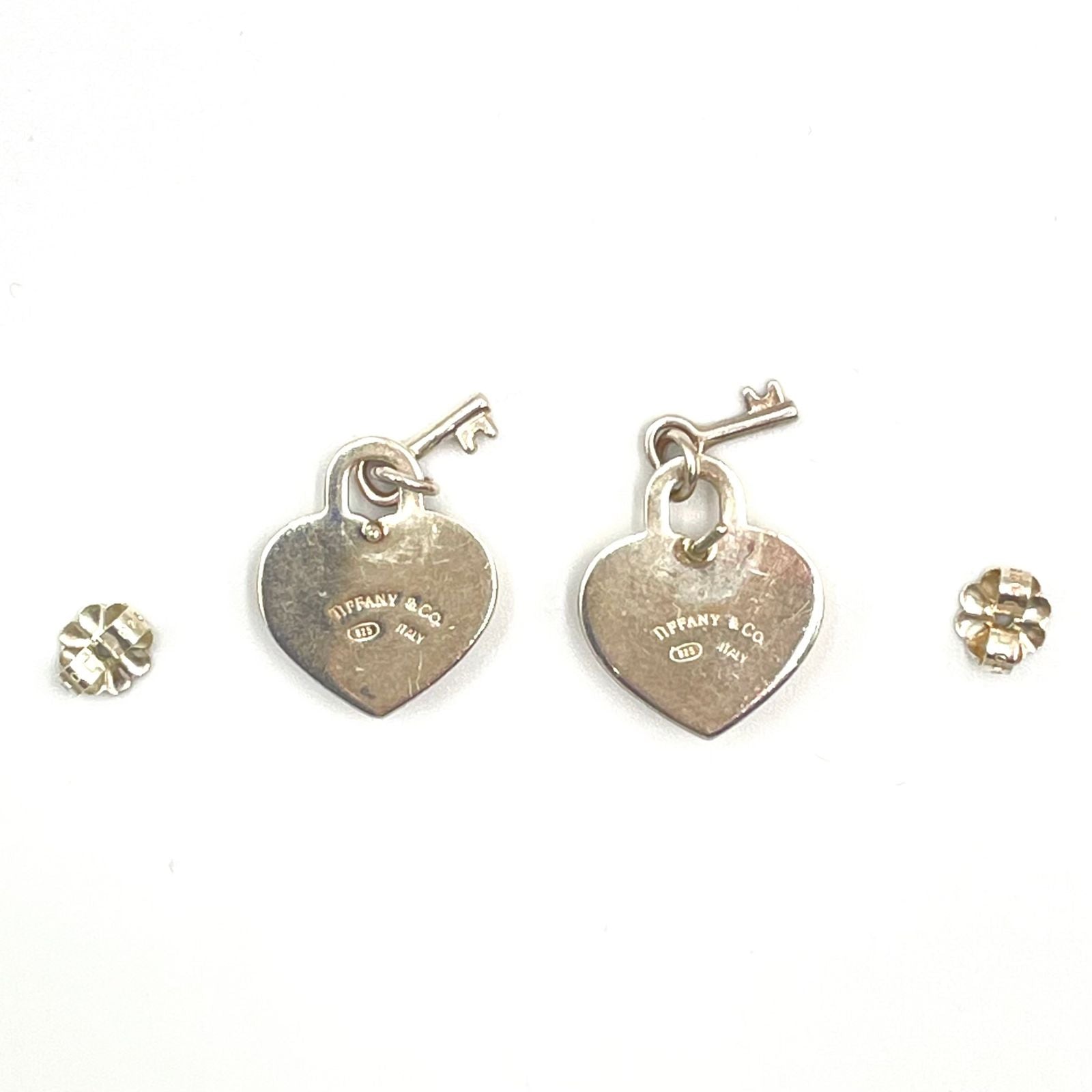 Tiffany & Co Heart &key Silver Earrings — view 6