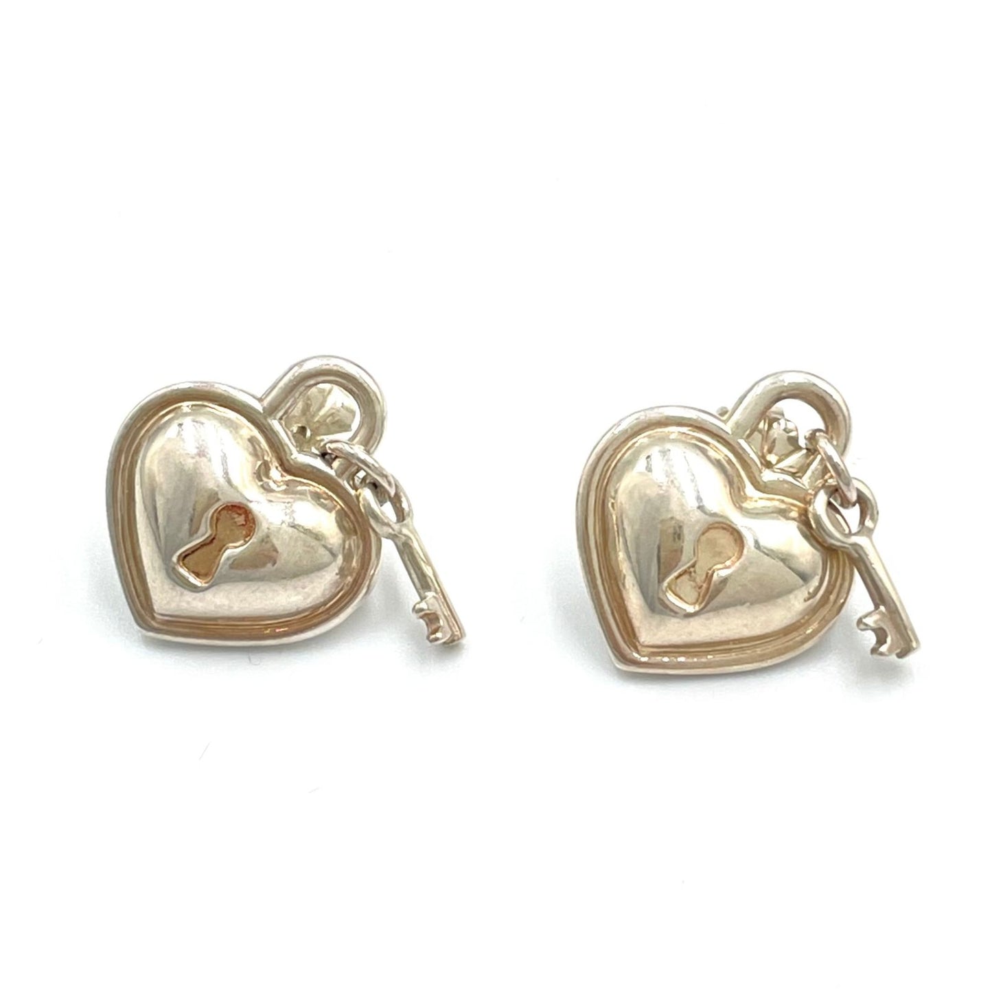 Tiffany & Co Heart &key Silver Earrings — view 5