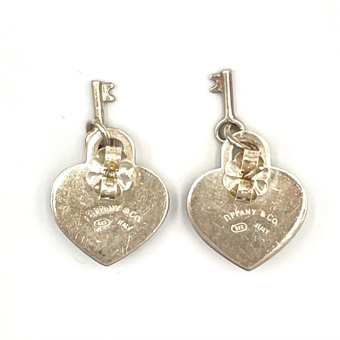 Tiffany & Co Heart &key Silver Earrings — view 4