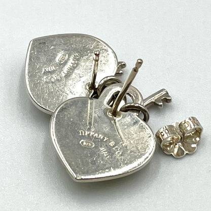 Tiffany & Co Heart &key Silver Earrings — view 8