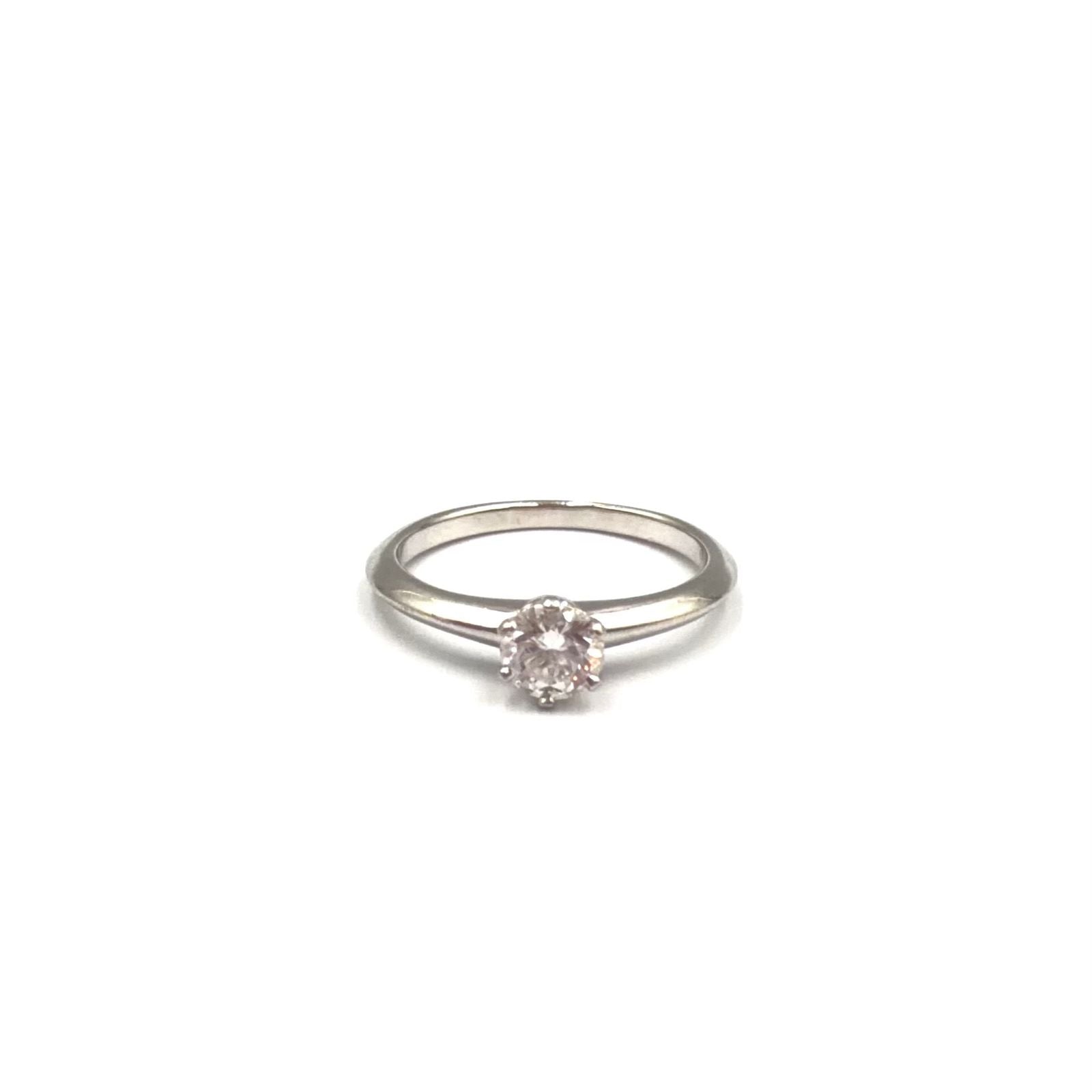 Tiffany & Co Classic Solitaire Diamond Platinum Ring