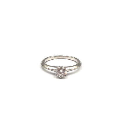 Tiffany & Co Classic Solitaire Diamond Platinum Ring