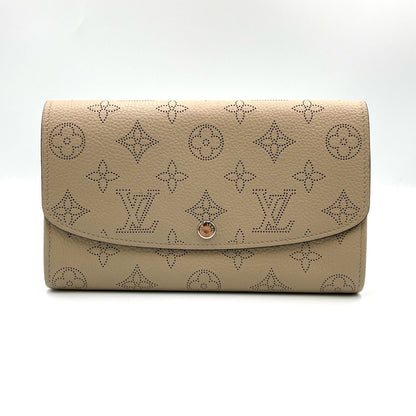 Louis Vuitton Portefeuille Iris Mahina Gare Initial Available Leather Beige