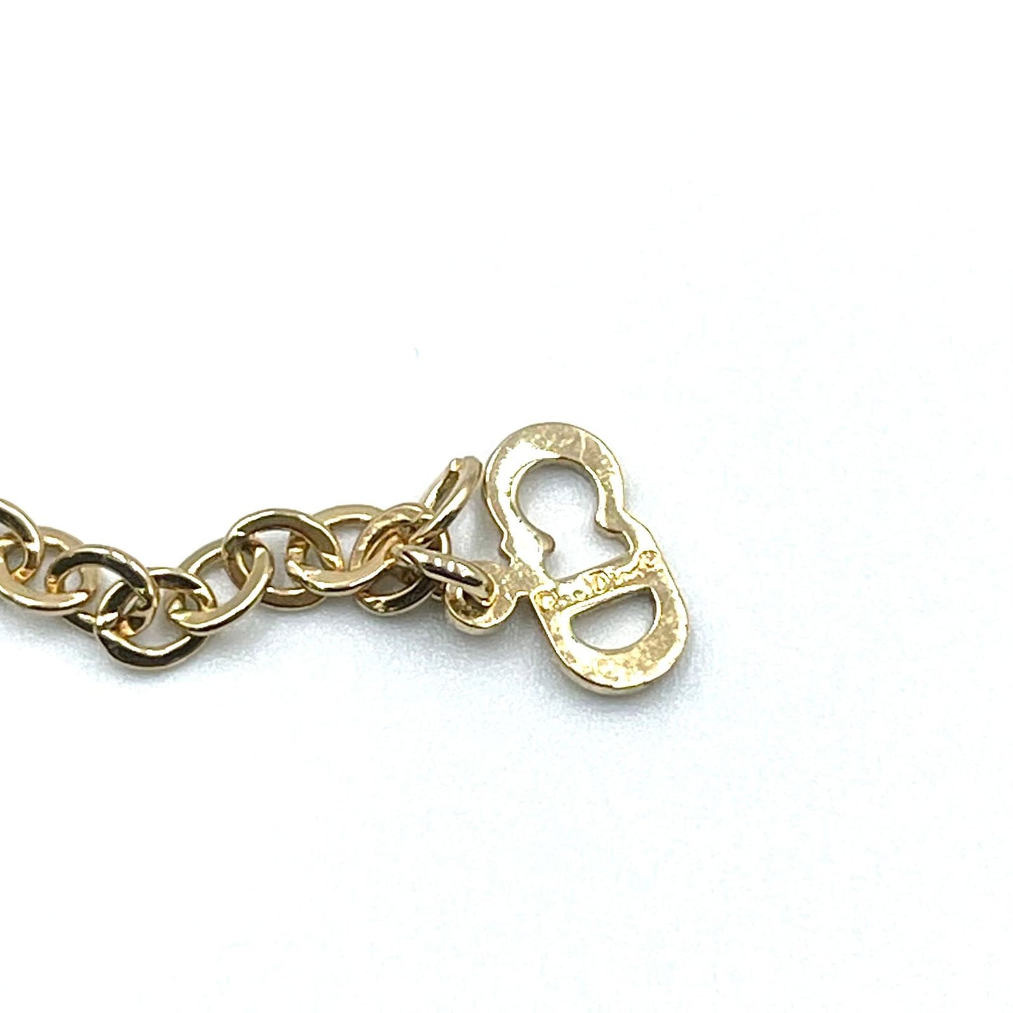 Dior CD Logo Line Stone Necklace — view 5