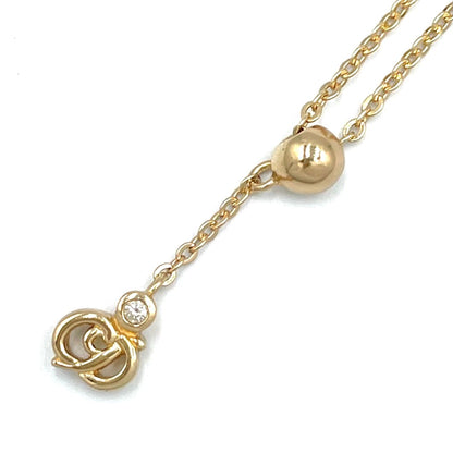 Dior CD Logo Line Stone Necklace