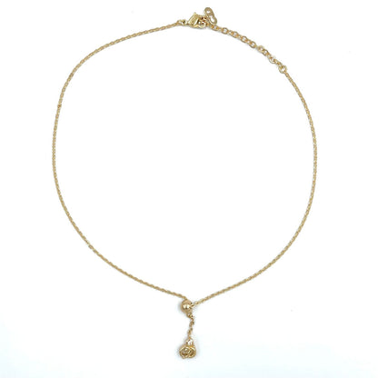 Dior CD Logo Line Stone Necklace — view 3