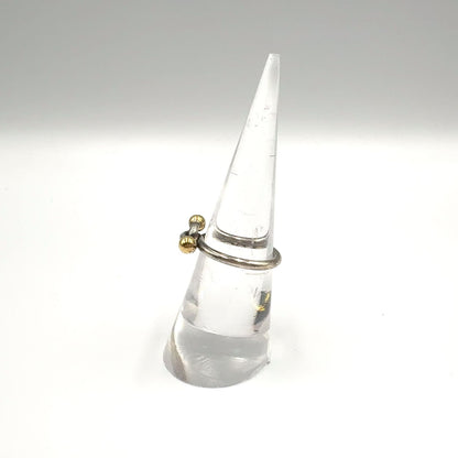 Tiffany & Co Knot 18k Yellow Gold Silver Ring — view 6