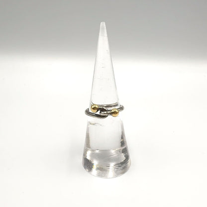 Tiffany & Co Knot 18k Yellow Gold Silver Ring — view 5