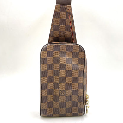 Louis Vuitton Damier Geronimos Brown Belt Bag Gold