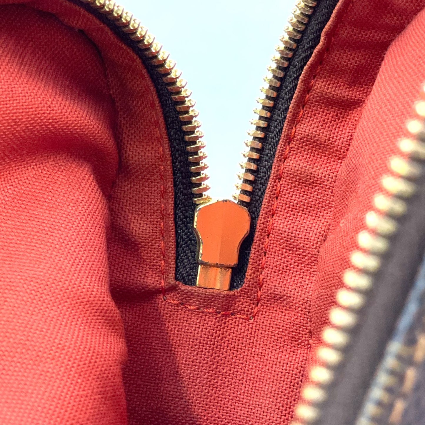 Louis Vuitton Damier Geronimos Brown Belt Bag Gold — view 5