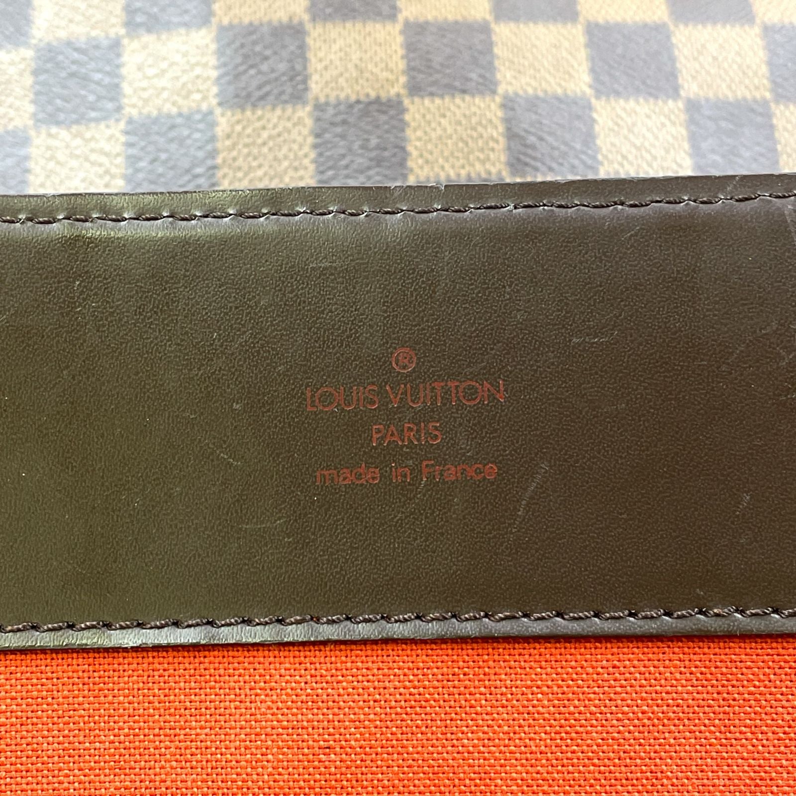 Louis Vuitton Broadway Damier Ebene Leather Brown Shoulder Bag Gold — view 4