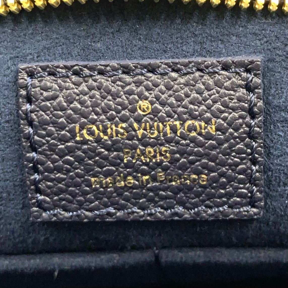 Louis Vuitton Popincourt PM Monogram 2-Way Leather Navy Brown Handbag Gold — view 3