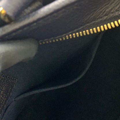 Louis Vuitton Popincourt PM Monogram 2-Way Leather Navy Brown Handbag Gold — view 8