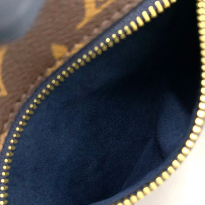 Louis Vuitton Popincourt PM Monogram 2-Way Leather Navy Brown Handbag Gold — view 9