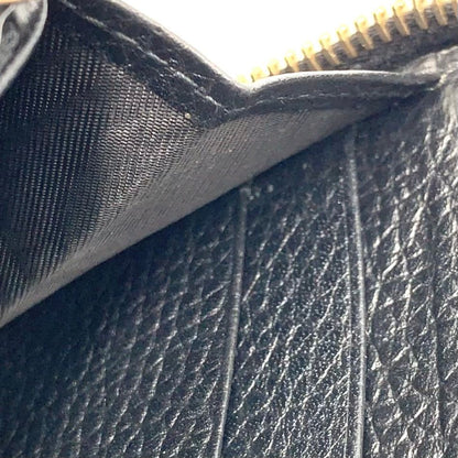 Gucci Soho Interlocking Zip Around Leather Black Wallet Gold — view 9