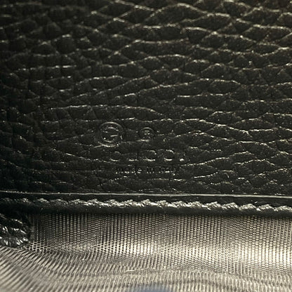 Gucci Soho Interlocking Zip Around Leather Black Wallet Gold — view 4