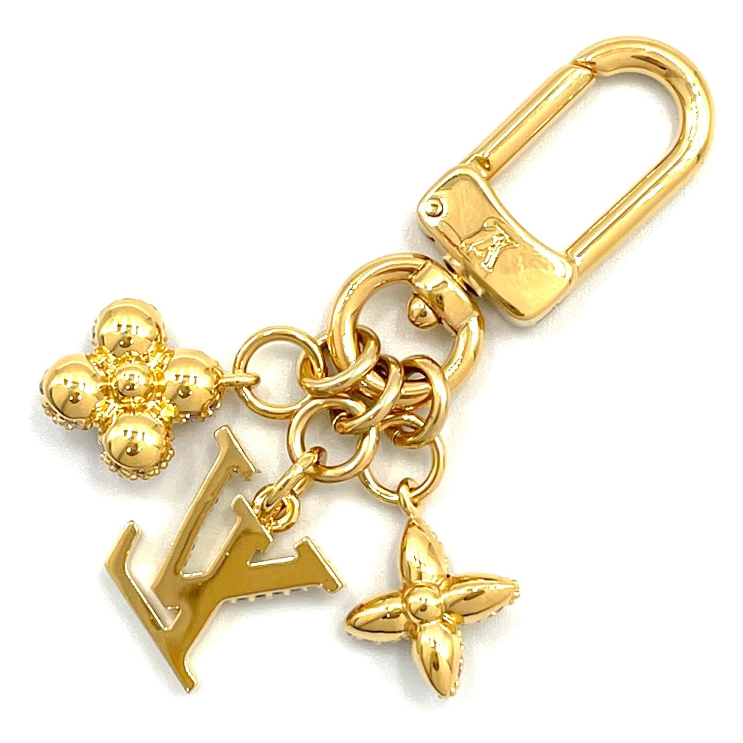Louis Vuitton Micro Charm LV Iconic Metal Gold Key Holder — view 2