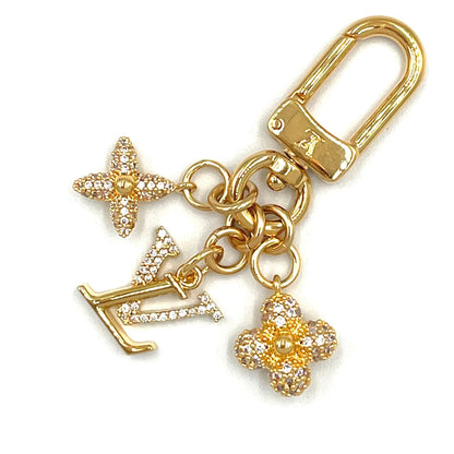 Louis Vuitton Micro Charm LV Iconic Metal Gold Key Holder