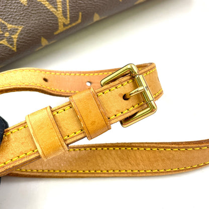 Louis Vuitton Musette Tango Short Strap Monogram Leather Brown Shoulder Bag Gold — view 9