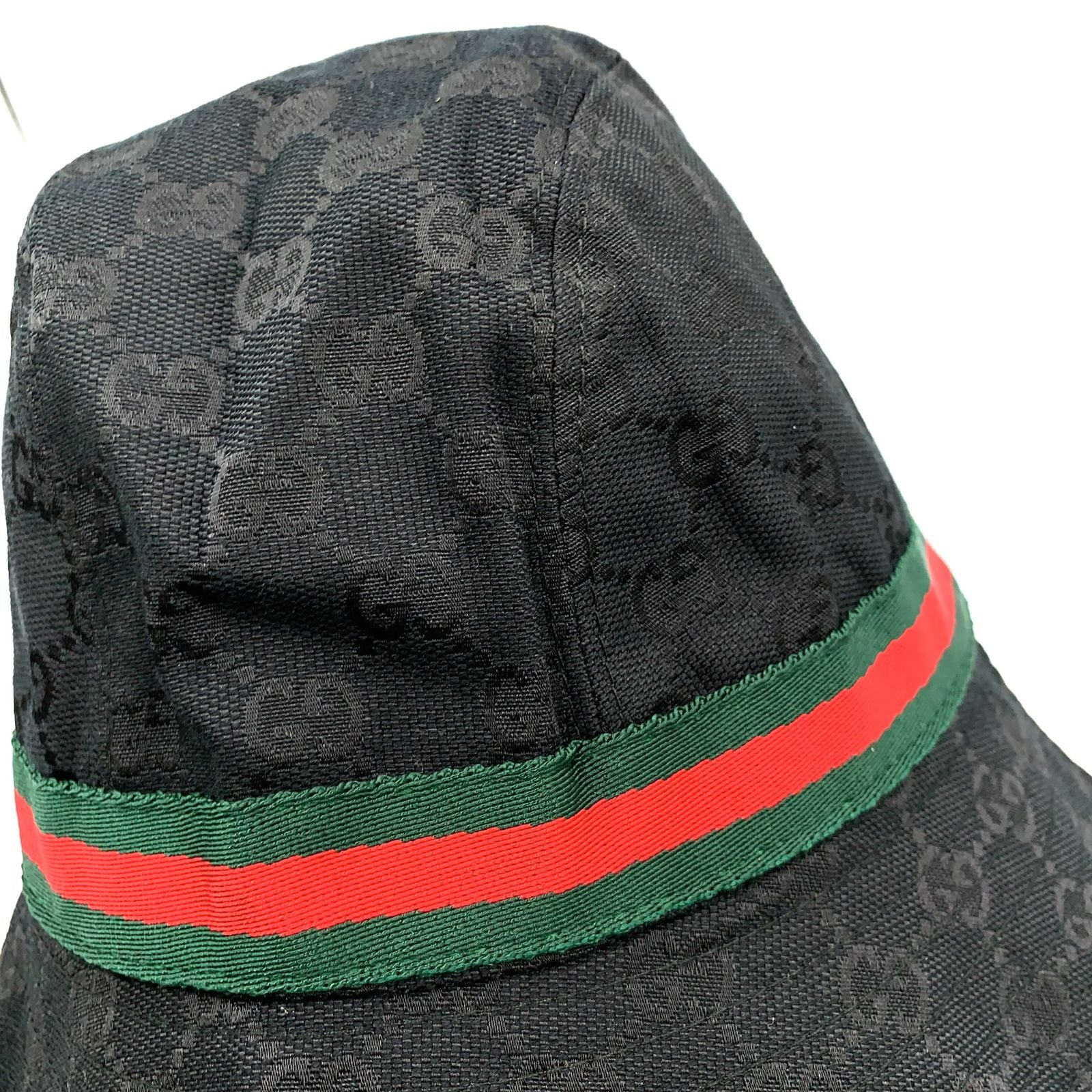 Gucci GG Canvas Green Black Red Hat — view 6