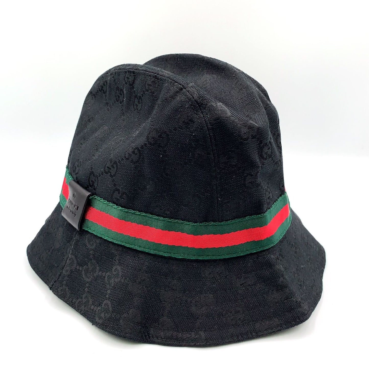 Gucci GG Canvas Green Black Red Hat — view 2