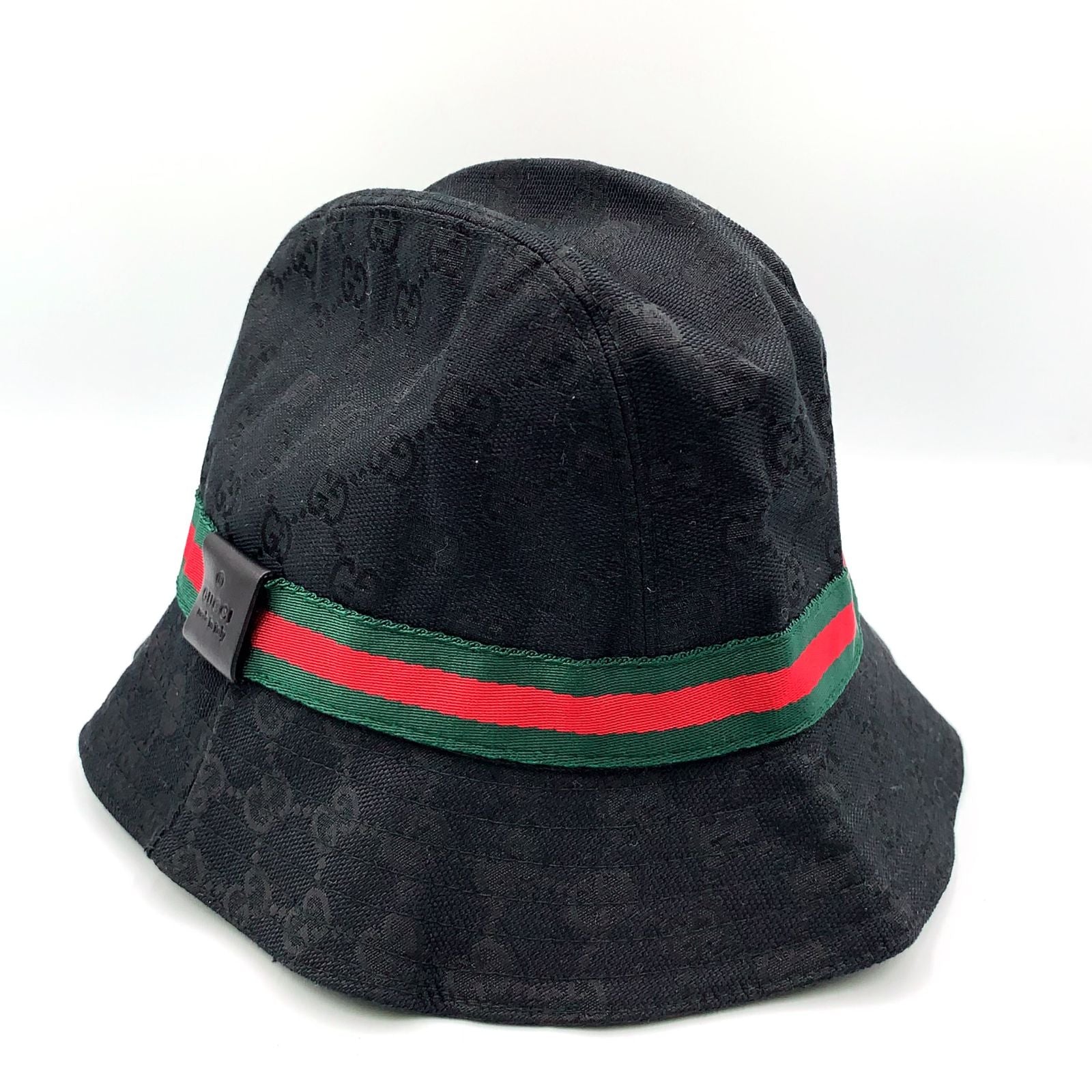 Gucci GG Canvas Green Black Red Hat — view 2
