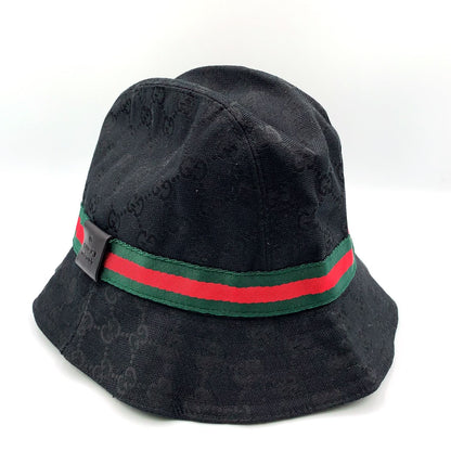 Gucci GG Canvas Green Black Red Hat — view 2
