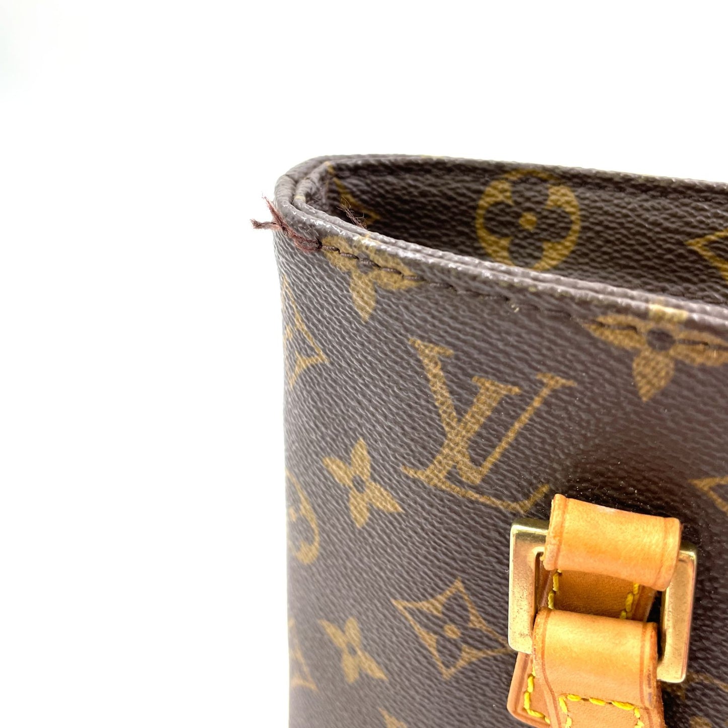 Louis Vuitton Vavin PM Monogram Leather Brown Handbag Gold — view 9