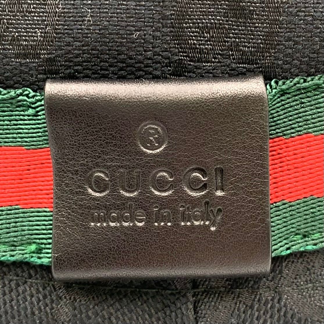 Gucci GG Canvas Green Black Red Hat — view 3