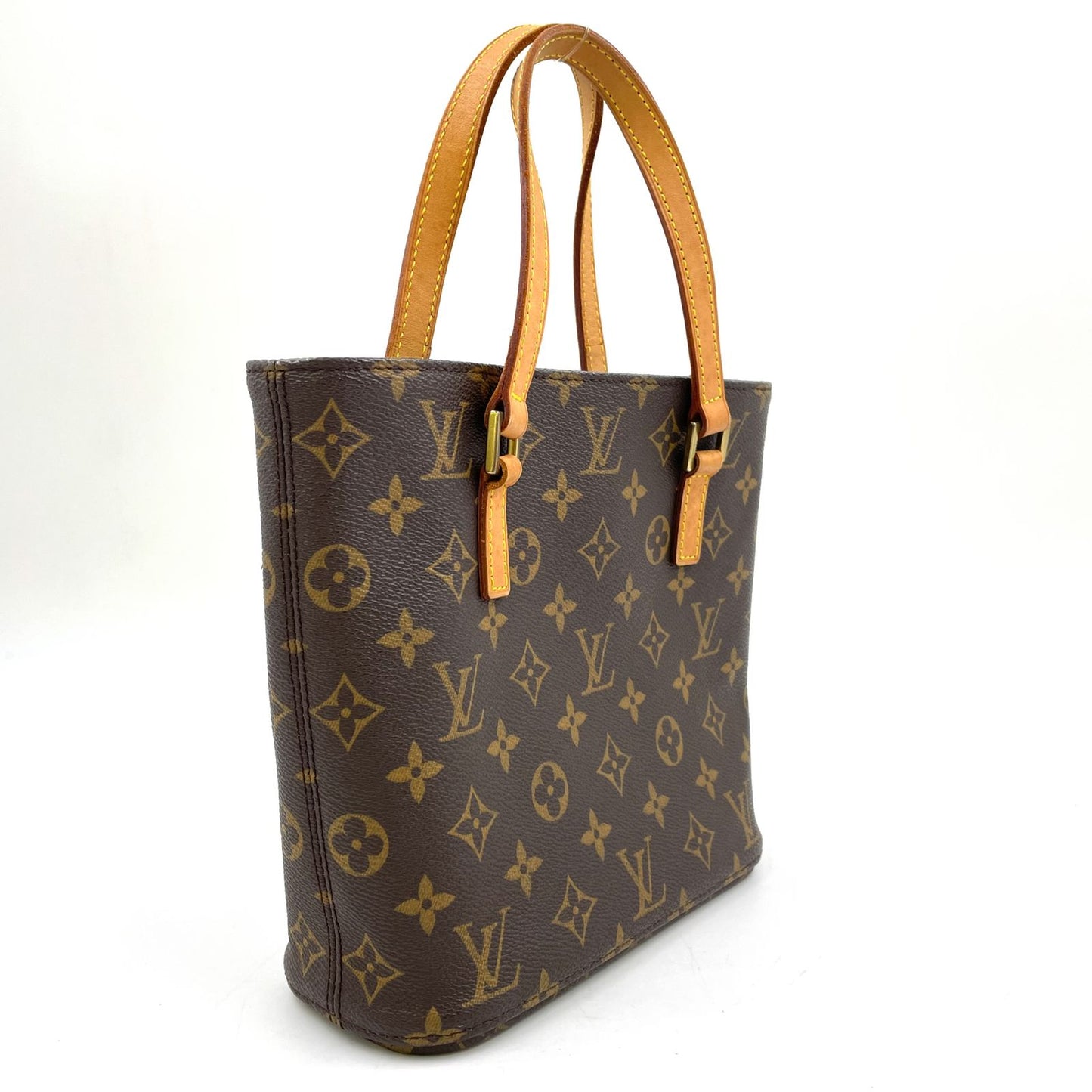 Louis Vuitton Vavin PM Monogram Leather Brown Handbag Gold — view 2