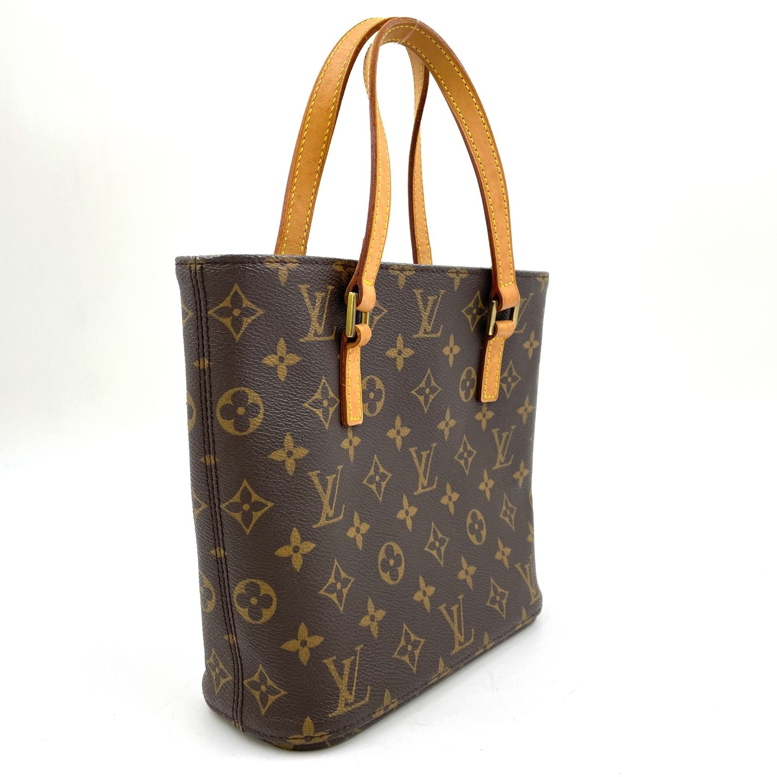 Louis Vuitton Vavin PM Monogram Leather Brown Handbag Gold — view 2