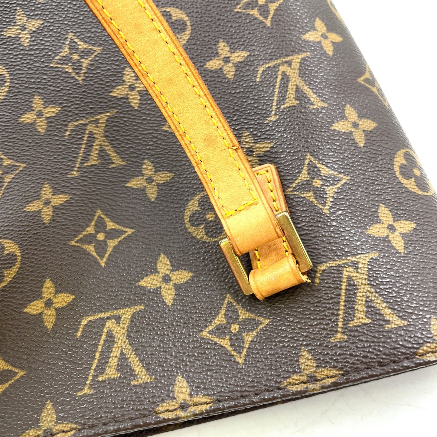 Louis Vuitton Vavin PM Monogram Leather Brown Handbag Gold — view 5