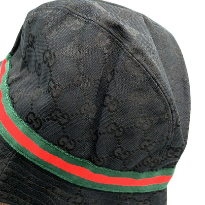 Gucci GG Canvas Green Black Red Hat — view 8
