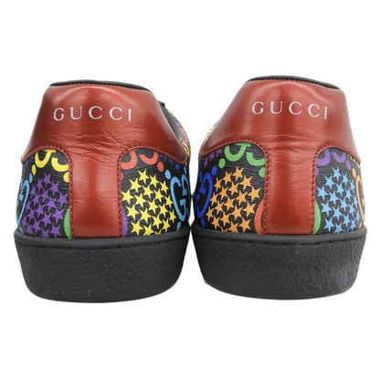 Gucci GG Psychedelic Low Cut Sneakers Shoes Black Multicolor — view 5
