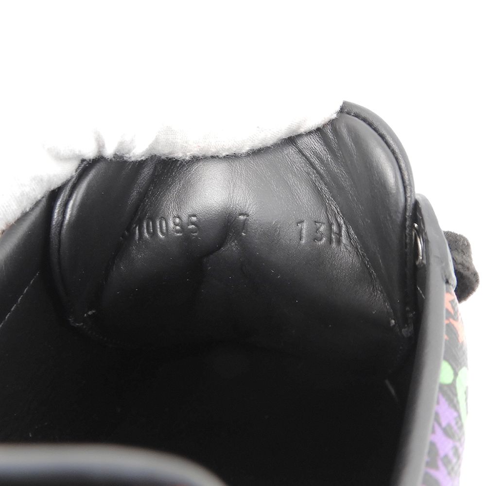 Gucci GG Psychedelic Low Cut Sneakers Shoes Black Multicolor — view 6