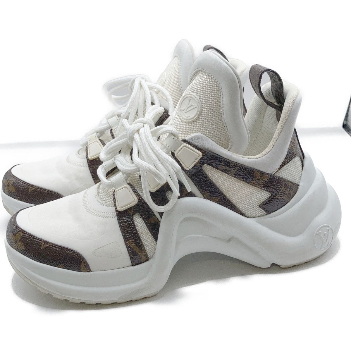 Louis Vuitton LV A-Calf Monogram Canvas Sneakers