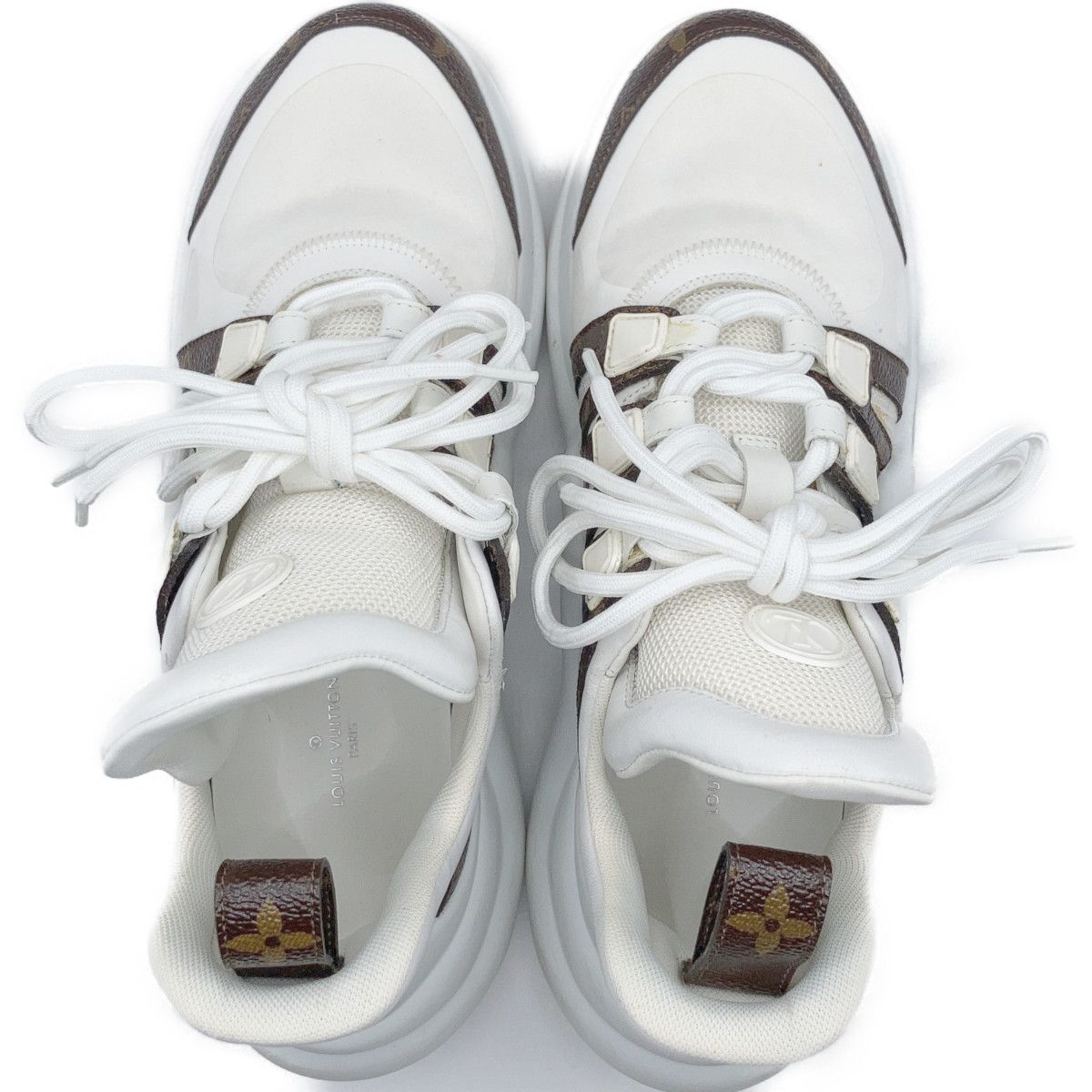 Louis Vuitton LV A-Calf Monogram Canvas Sneakers — view 5