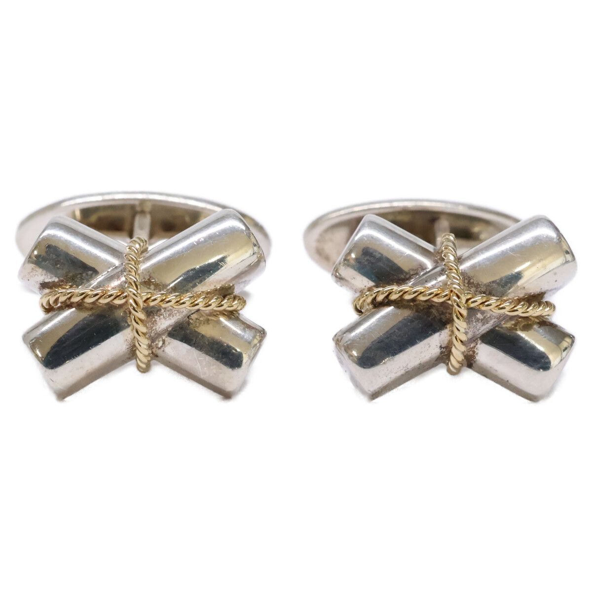 Tiffany & Co Sterling 18k Cross Motif