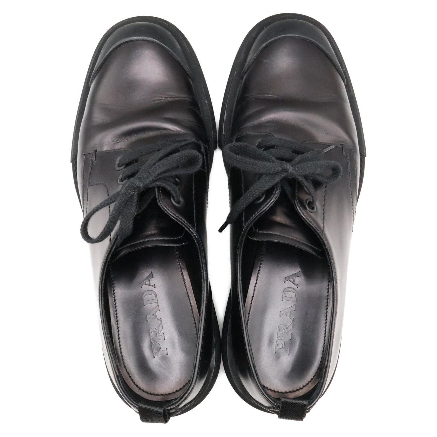 Prada Leather Lace Up Shoes — view 6