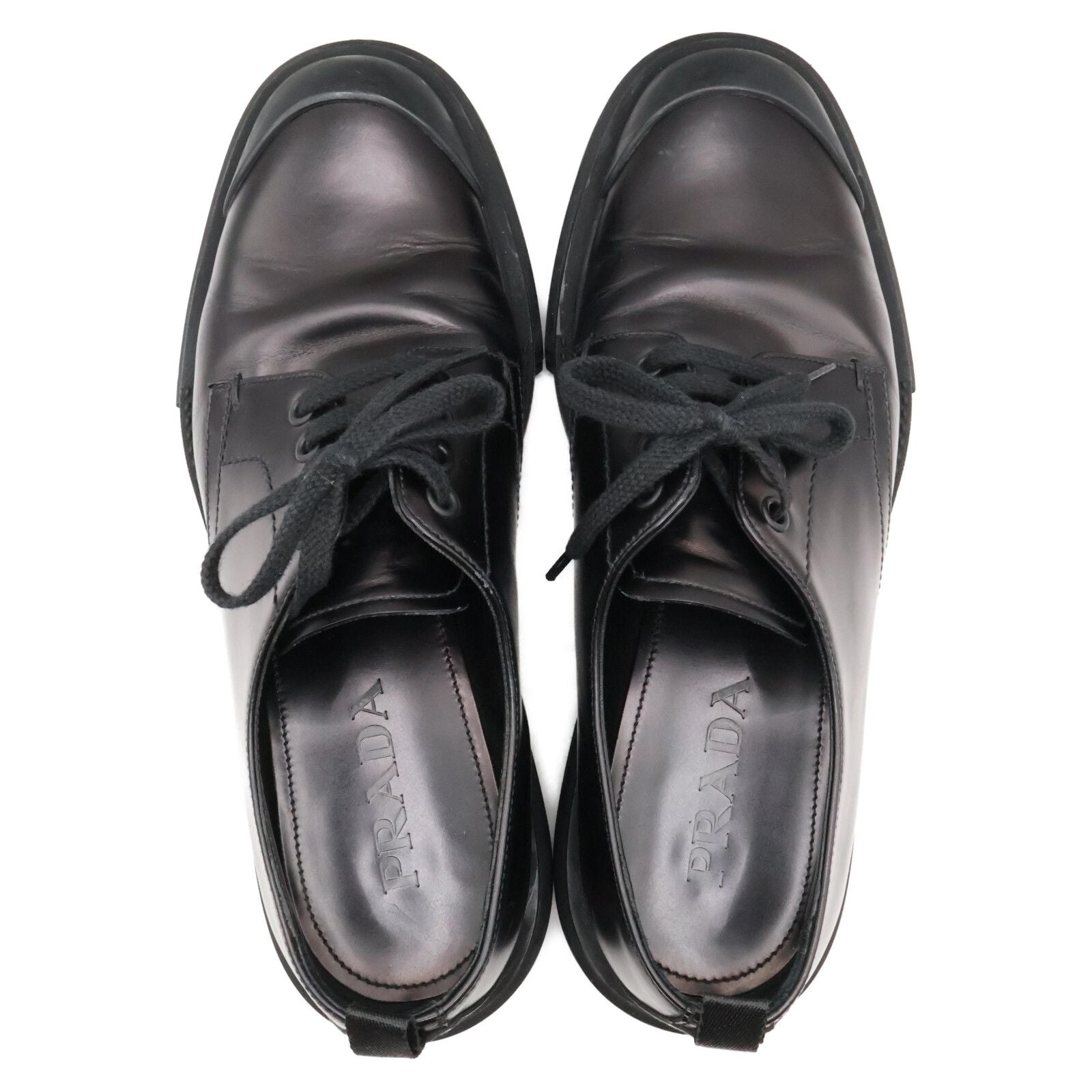 Prada Leather Lace Up Shoes — view 6