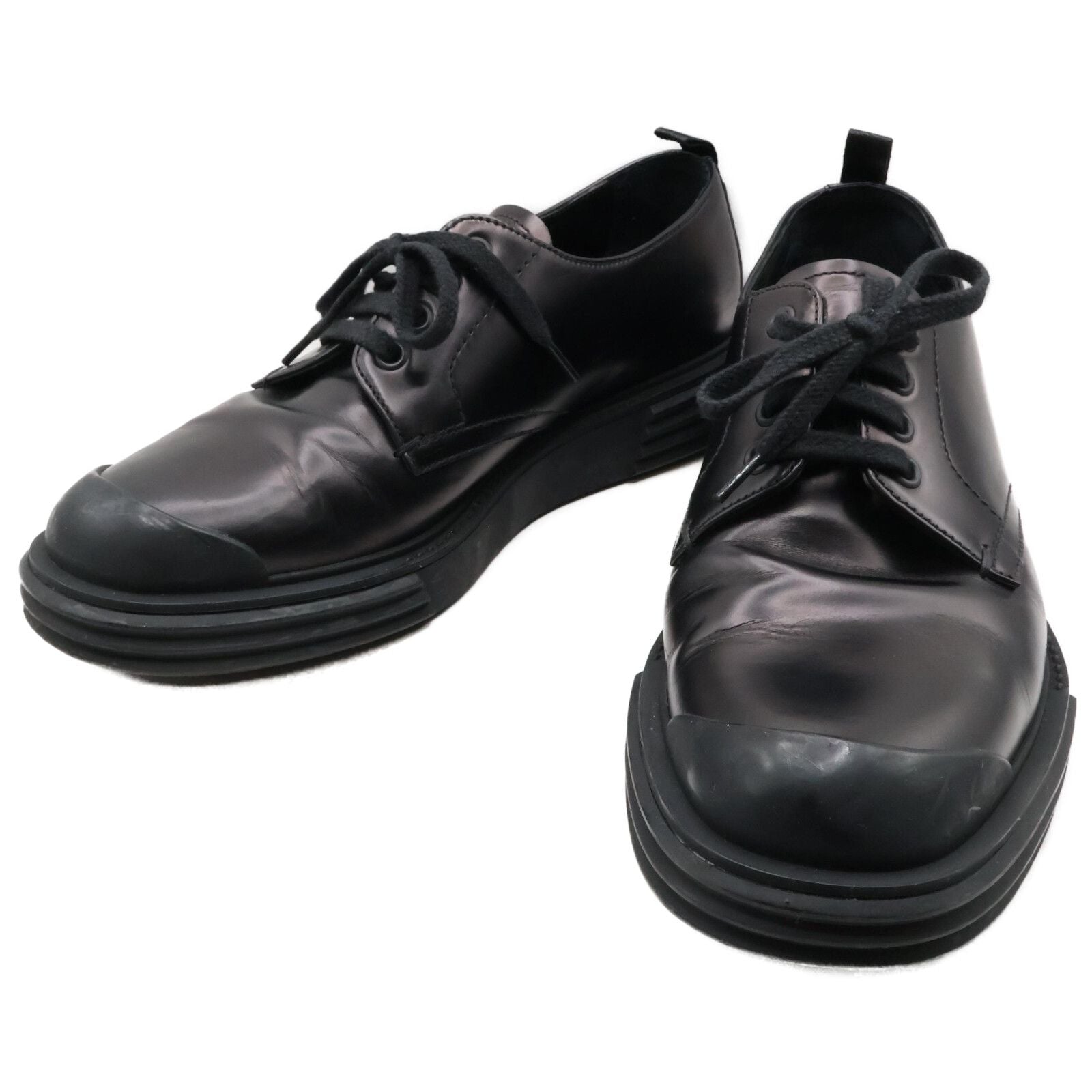 Prada Leather Lace Up Shoes