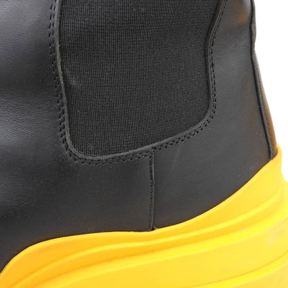 Bottega Veneta Tire Chelsea Boots Shoes Black Orange — view 5