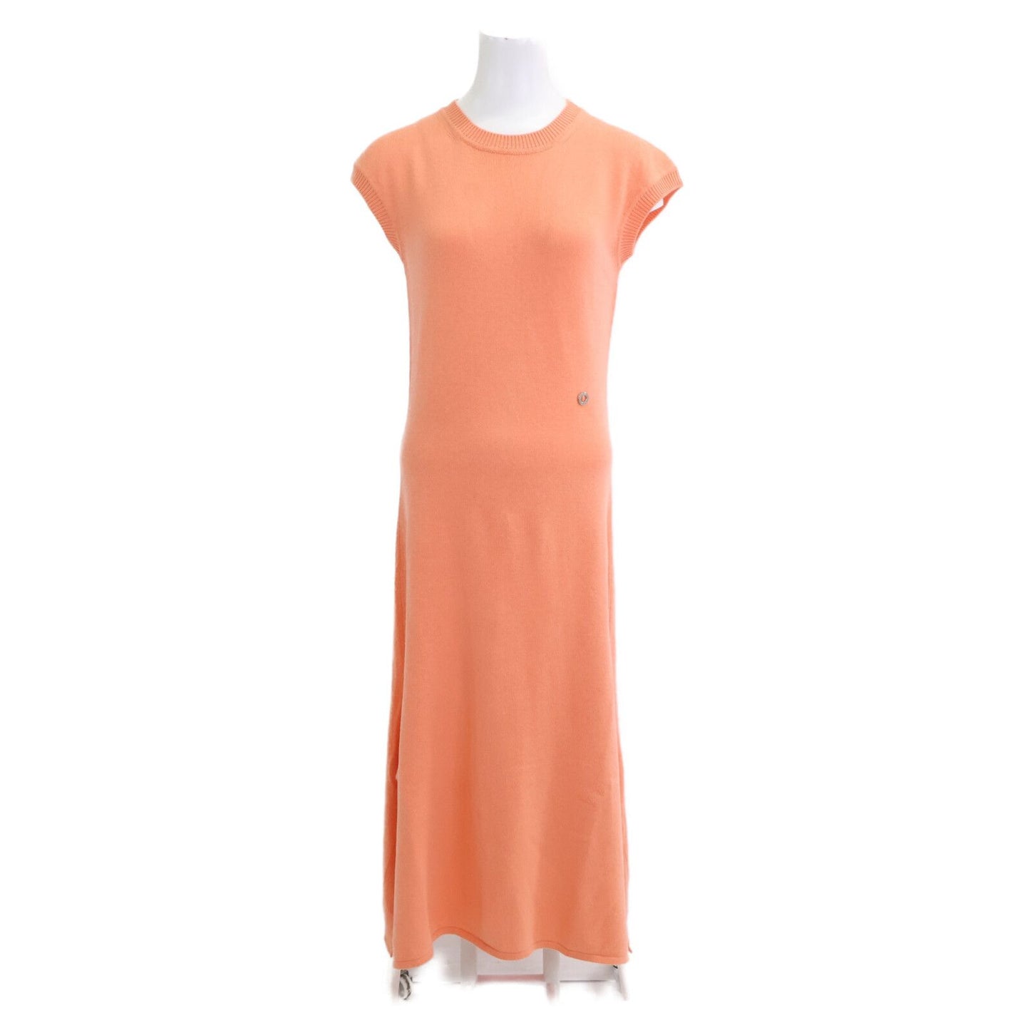 Hermes Cashmere Cotton Series Button Sleeveless Knit 36 Sweater