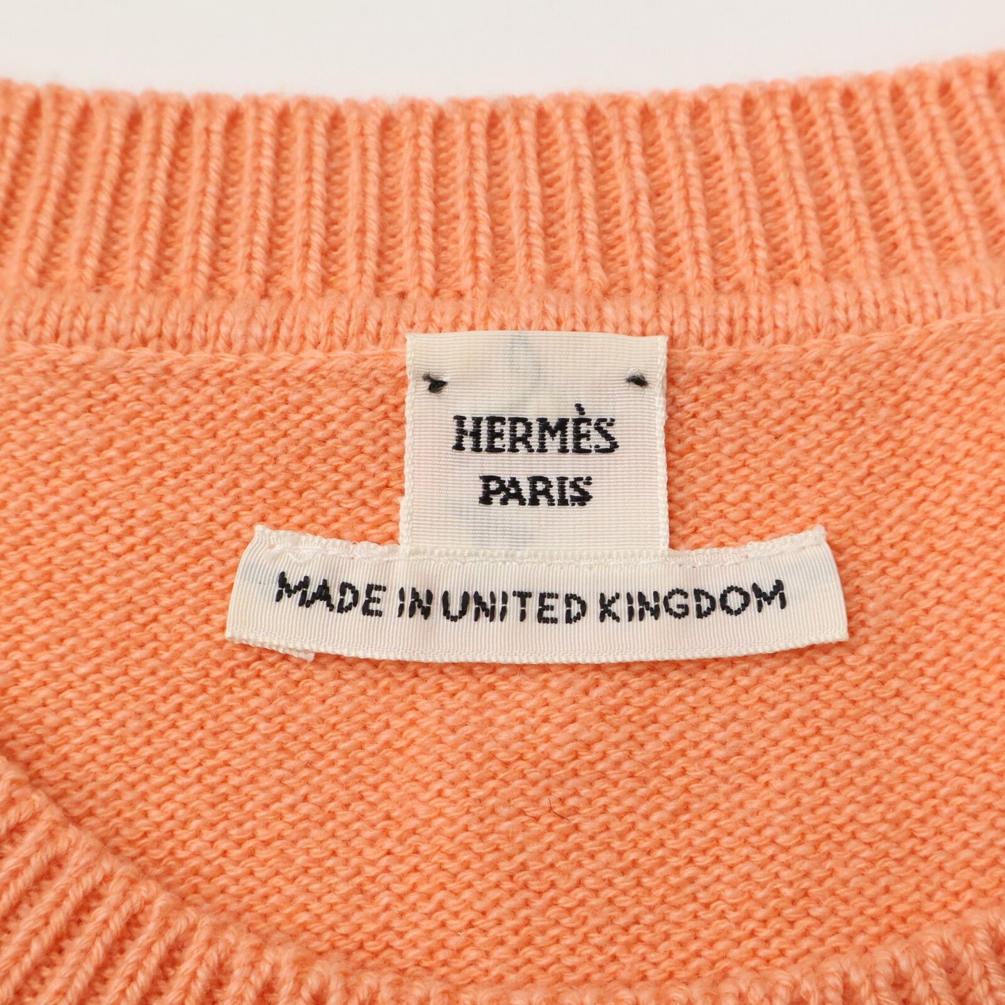 Hermes Cashmere Cotton Series Button Sleeveless Knit 36 Sweater — view 4