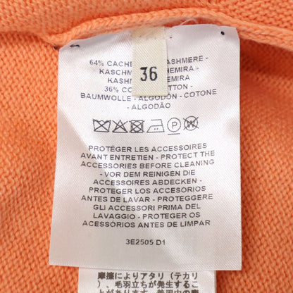 Hermes Cashmere Cotton Series Button Sleeveless Knit 36 Sweater — view 6