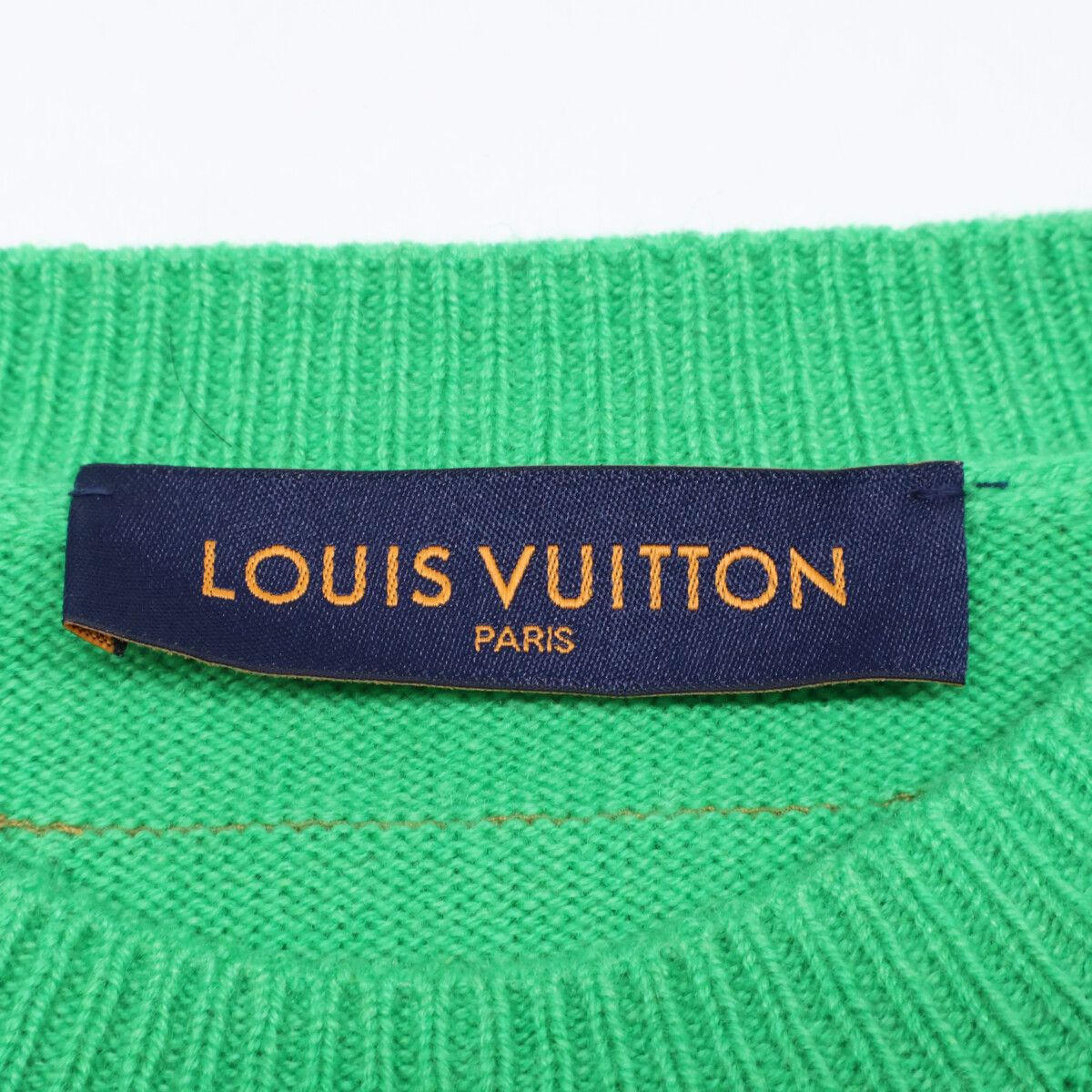 Louis Vuitton Similarly Gk1 Cashmere Inside Out Arm Logo Knit Sweater — view 4