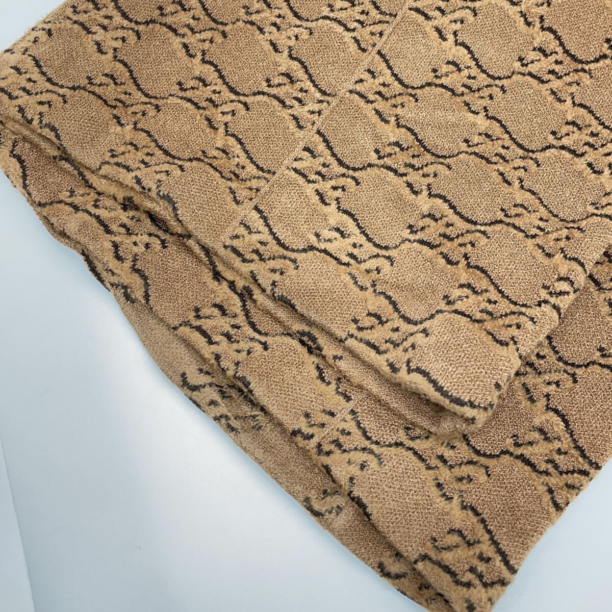 Fendi Brown FF Calligraphy Logo Knit Pants 38 — view 8